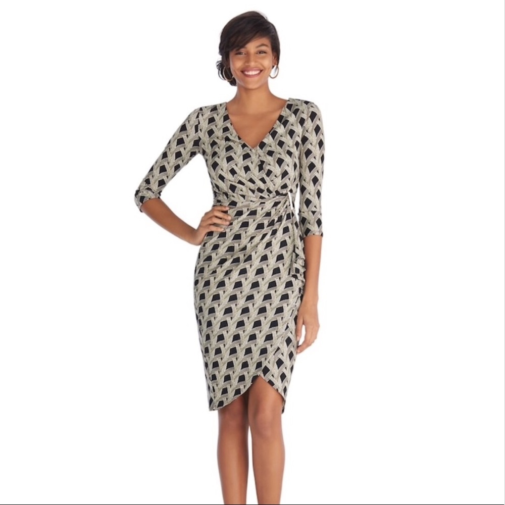 White House Black Market wrap dress | size 2 - Picture 2 of 8